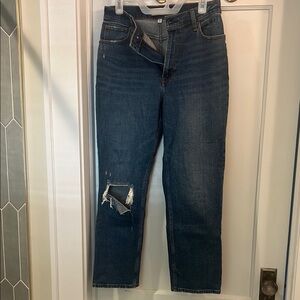 Abercrombie & Fitch The Ankle Straight Ultra High Rise Curve Love Jeans